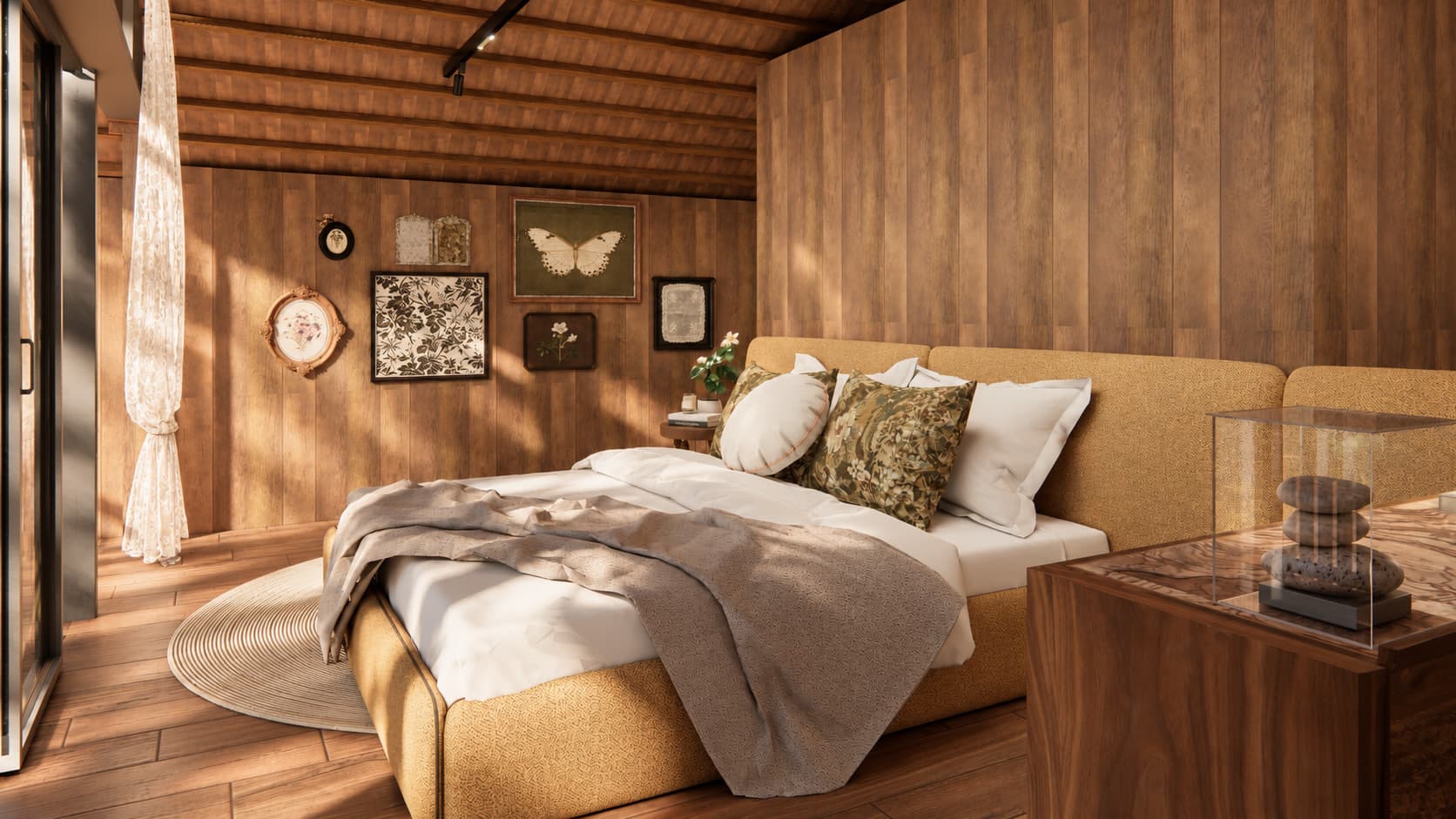 The bedroom under the eaves